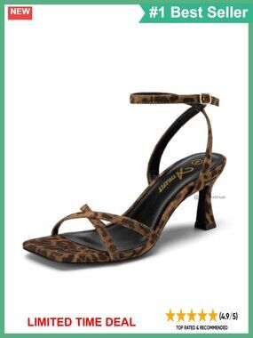 Strappy Square Open Toe Kitten Heel Sandals Suede Prom Heels